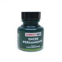 Flacon Encre Permanente - 30ml - Vert Émeraude - Corect'Art