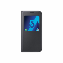 Etui À Rabat Avec Zone Transparente - Noir - Samsung - Galaxy A5/a520 2017