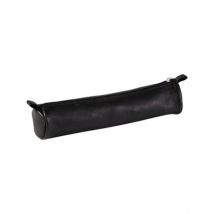 Trousse Ronde Petit Modèle - Cuir - Noir