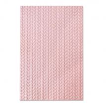 Plaque De Gaufrage 3-d Sizzix - Tricot Scrapbooking