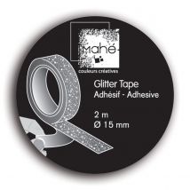 Glitter Tape 2m – Argent - Draeger by Toga