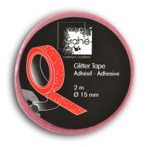 Masking Tape Glitter 2m - Rose Fluo - Toga - Draeger by Toga