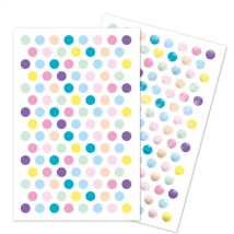 Gommettes Initial Mini Ronds Métal-pastel - 20 Planches De 2260 Stickers - 10,5 X 16cm - Maildor