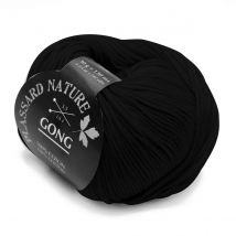Gong - Noir 002 - Plassard - Pelote De Fil À Tricoter