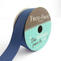 Bobinette Frou-frou - 6 M X 16 Mm - Gros Grain - Ardoise Cendre