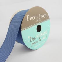 Bobinette Frou-frou - 5 M X 25 Mm - Gros Grain - Ardoise Cendre