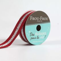 Bobinette Frou-frou - 4 M X 15 Mm - Gros Grain - Brillant Rubis Eclatant