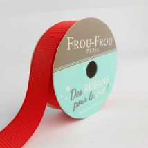 Bobinette Frou-frou - 6 M X 16 Mm - Gros Grain - Coquelicot