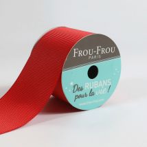 Bobinette Frou-frou - 4 M X 38 Mm - Gros Grain - Coquelicot