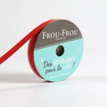 Bobinette Frou-frou - 6 M X 6 Mm - Gros Grain - Coquelicot