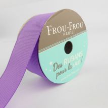 Bobinette Frou-frou - 5 M X 25 Mm - Gros Grain - Lavande Rosee