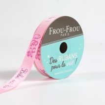 Bobinette Frou-frou - 5 M X 10 Mm - Gros Grain - Message Ballerine