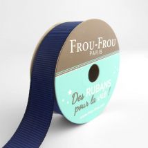 Bobinette Frou-frou - 6 M X 16 Mm - Gros Grain - Navy