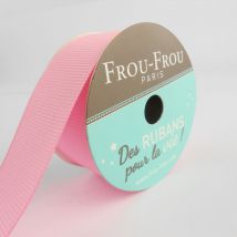 Bobinette Frou-frou - 5 M X 25 Mm - Gros Grain - Petale De Rose