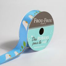 Bobinette Frou-frou - 4 M X 16 Mm - Gros Grain - Thème Turquoise