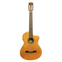 Gcs-201 - Guitare Classique Électro-acoustique - 4/4 - Naturelle - Shiver