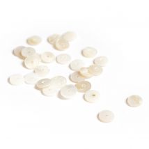 Heishi 20 Rondelles 6mm Nacre - La Petite Épicerie