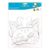 Kit Créatif - 4 Masques Animaux À Décorer - Créalia - Créalia enfants