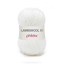 Lambswool 51 Blanc - Phildar - Pelote De Fil À Tricoter