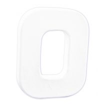 Lettre Blanche O 12cm Lettre Blanche O 12cm - Decopatch