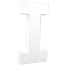 Décopatch Lettre I En Papier Mâché Blanc - 20,5 Cm - Decopatch