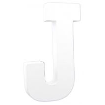 Lettre J Pap Mach 20,5cm Lettre J Pap Mach 20,5cm - Decopatch