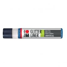 Liner Glitter - Peinture Pailletée - 25ml - Saphir - Marabu