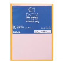 Lot De 10 Chemises Et 30 Sous Chemises 24 X 32 Cm - Cultura