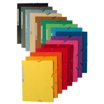 Lot De 10 Chemises 3 Rabats À Élastiques - A4 - Exacompta - Coloris Assortis