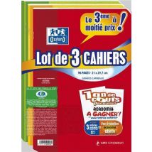 Lot De 3 Cahiers A4 96p Seyes