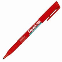 Marqueur Permanent - Rouge - Green Label - Pointe Fine - Pentel