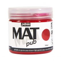 Acrylique Mat Pub Pébéo 140 Ml - Rouge Magenta