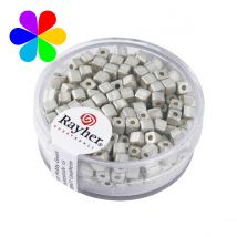 Perles Metallic-dés Dépolis - 3.4 Mm Blanc