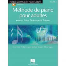 Methode De Piano Pour Adultes Vol. 2 - Lecons, Solos, Technique Et Theorie - Recueil + Online Record