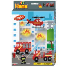 Boîte De Perles Hama - Midi Boite Les Pompiers