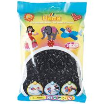 Sachet De Perles Hama - 5 Mm - Noires - 3000 Perles