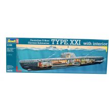 U-boat Typ Xxi U 2540 & Interieur - Maquette Bateau - 5078 - Revell