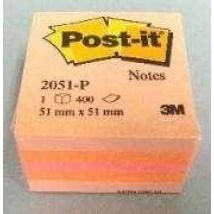 Mini Cube Post It Rose 400f