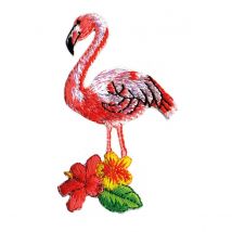 Motif Thermocollant Flamant Rose