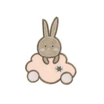 Motif Thermocollant Bande De Mignons Lapin Rose - Récréa - Recrea