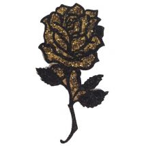 Ecusson À Strass Rose Entière - Hauteur : 11 Cm - Vengo