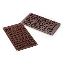 Moule À Chocolat Silicone - Alphabet - Silikomart