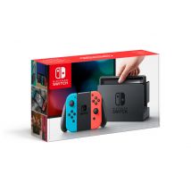 Nintendo Switch + Paire De Joy-con Rouge Néon Et Bleu Néon