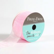 Bobinette Frou-frou - 8 M X 25 Mm - Organza - Petale De Rose