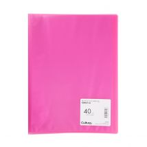 Porte-vues A4 - 40 Vues - Polypropylène - Coloris Assortis - Cultura - Vendu À L'Unité