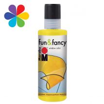 Peinture Fun&fancy - 80ml - Jaune - Marabu