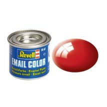 Pot De 14 Ml De Peinture Pour Maquette Email Color Revell - Rouge Feu Brillant 32131