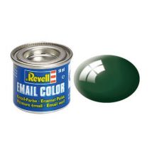 Pot De 14 Ml De Peinture Pour Maquette Email Color Revell - Vert Foncé Brillant 32162