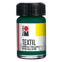 Peinture Textile - 15ml - Vert Foncé - Marabu