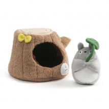 Peluche Studio Ghibli - Totoro Et Tronc D'Arbre - 13 Cm - Semic